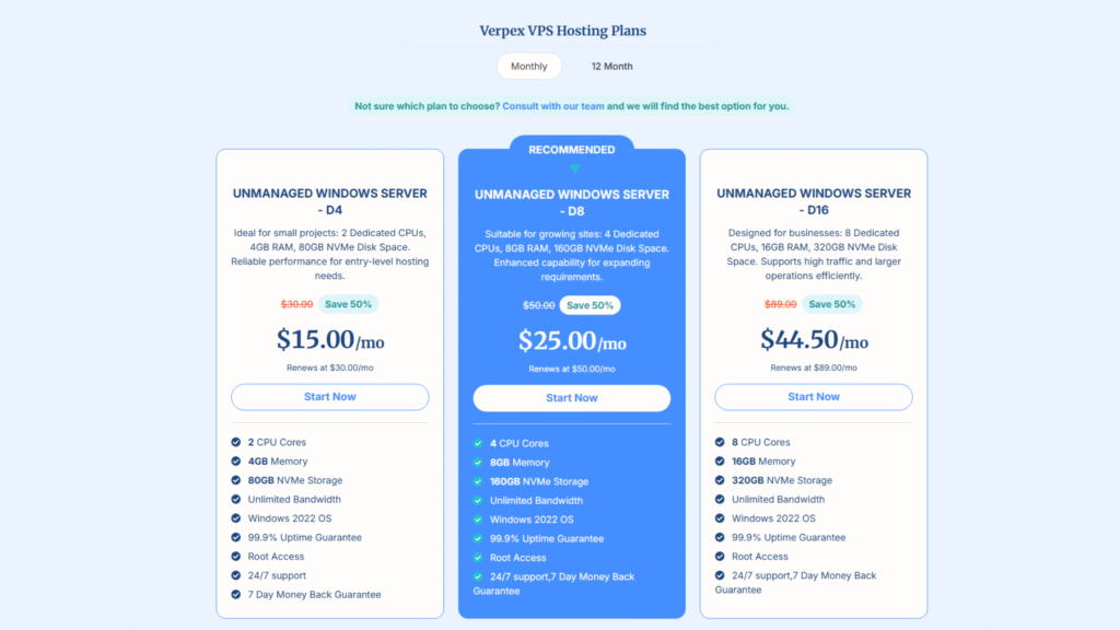 windows vps verpex