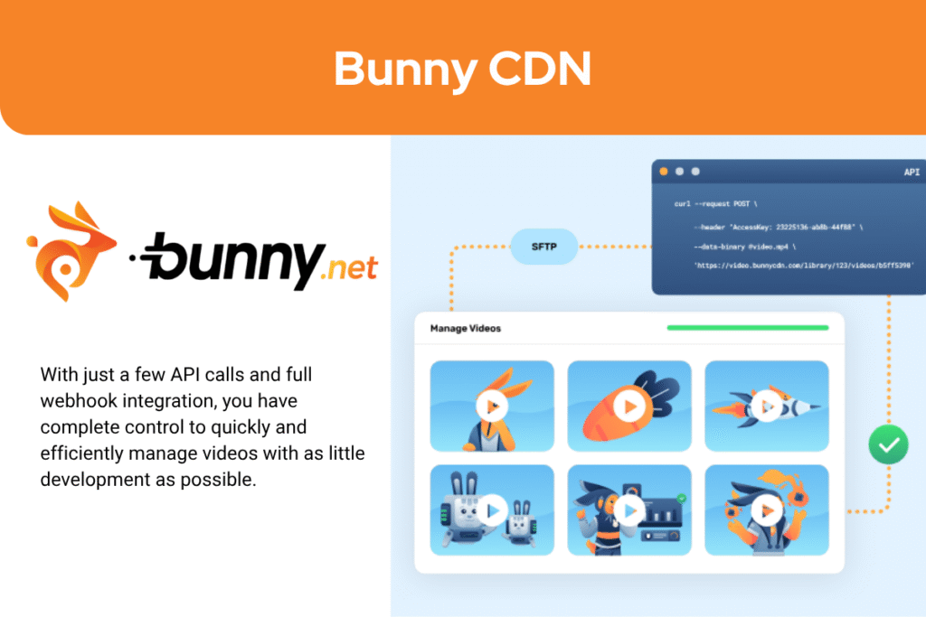 Bunny CDN provider for video streaming